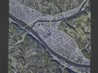 Charleston City, WV, USA (2023) 3D Model