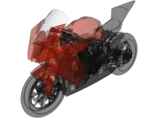 KTM 1190 RC8 R Track 3D Model