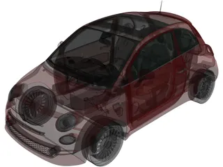 Fiat 500 (2015) 3D Model