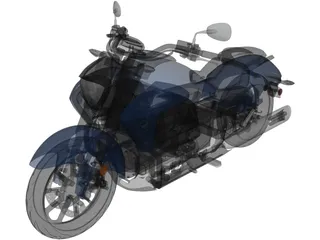 Honda Valkyrie GL1800C (2015) 3D Model