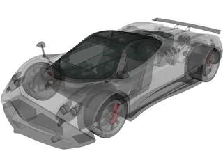 Pagani Zonda F (2005) 3D Model