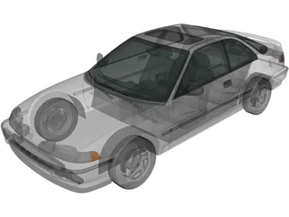 Acura Integra Coupe (1991) 3D Model