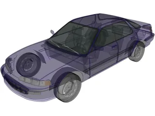 Acura Integra Sedan (1990) 3D Model