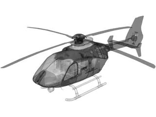 Airbus Helicopters H135 Police 3D Model