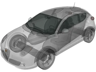 Alfa Romeo MiTo (2009) 3D Model