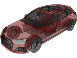 Audi RS4 Avant (2020) 3D Model