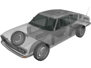 Audi 100 Coupe S (1970) 3D Model