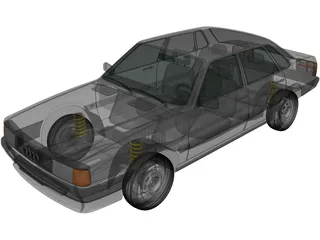 Audi 80 [B2] (1985) 3D Model