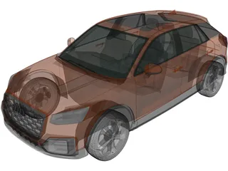 Audi Q2 (2020) 3D Model