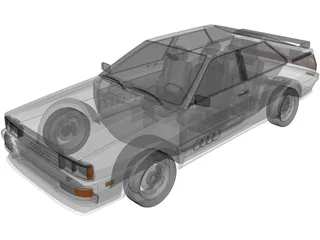 Audi Quattro (1980) 3D Model