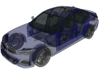 BMW 3-Series Sedan M Sport (2019) 3D Model
