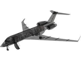 Bombardier Global 6000 3D Model