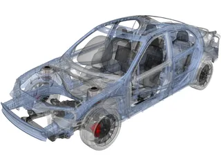 Car Frame 3D Model