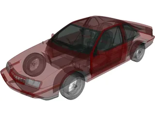 Chevrolet Beretta GT (1988) 3D Model