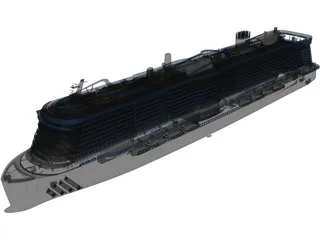 Costa Smeralda Cruise Ship 3D Model