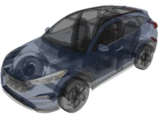 Hyundai Tucson (2016) 3D Model