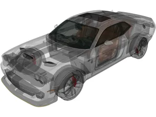 Dodge Challenger SRT Hellcat (2018) 3D Model