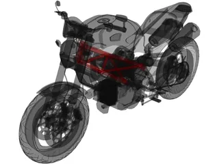 Ducati Monster 696 (2008) 3D Model