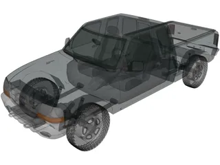 Ford Ranger ExtendedCab XLT (1998) 3D Model