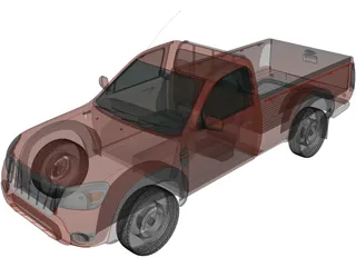 Ford Ranger RegularCab (2009) 3D Model