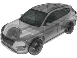 Hyundai Tucson (2018) 3D Model
