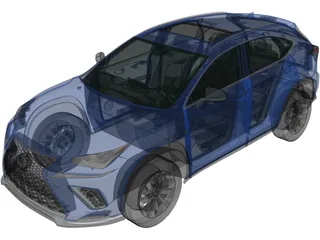 Lexus NX F-Sport (2017) 3D Model