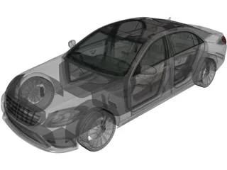 Mercedes-Benz S-class (2014) 3D Model