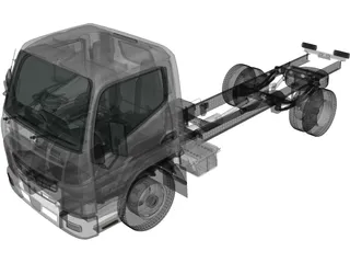 Mitsubishi Fuso Canter 515 SuperLow CityCab (2019) 3D Model