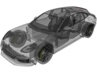 Porsche Panamera 4 E-Hybrid Sport Turismo (2021) 3D Model