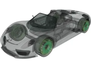 Porsche 918 Spyder (2011) 3D Model