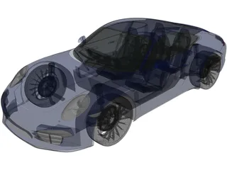 Porsche 911 Carrera (2017) 3D Model