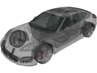 Porsche Panamera (2009) 3D Model