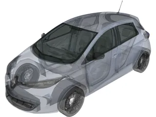 Renault ZOE (2013) 3D Model