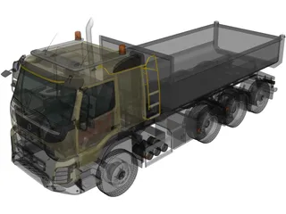 Volvo FMX Tridem (2013) 3D Model