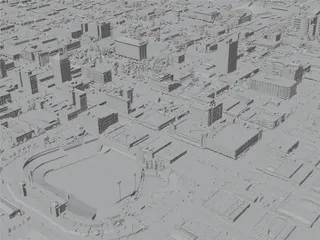 Fresno City, CA, USA (2024) 3D Model