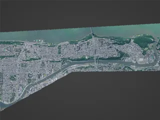 New York City, Upper Manhattan, USA (2024) 3D Model