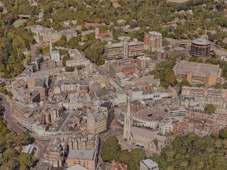 Bournemouth City, UK (2023) 3D Model