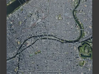 Osaka City, Japan (2024) 3D Model