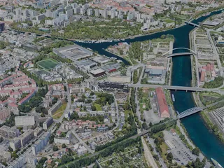 Strasbourg City, France (2023) 3D Model