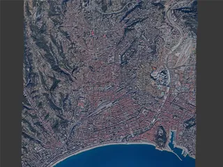 Nice City, France (2024) 3D Model