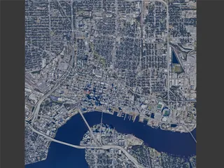 Jacksonville City, USA (2024) 3D Model