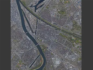 Mannheim City, Germany (2022) 3D Model