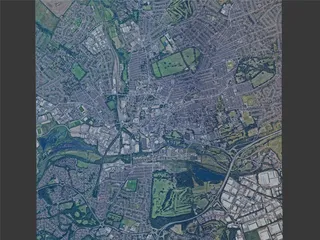 Northampton City, UK (2023) 3D Model