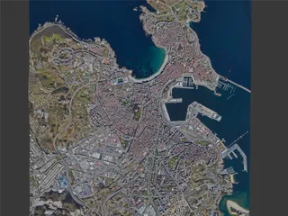 A Coruna City, Spain (2023) 3D Model