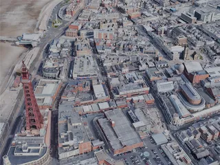 Blackpool City, UK (2022) 3D Model