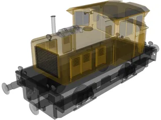 Newag DHG-240B Shunting 3D Model