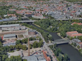 Halle (Saale) City, Germany (2022) 3D Model