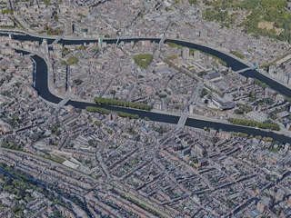 Liege City, Belgium (2022) 3D Model