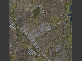 Milton Keynes City, UK (2022) 3D Model