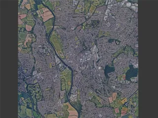 Worcester City, UK (2023) 3D Model